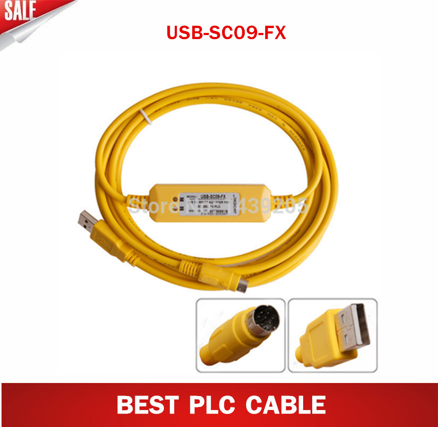 고품질 PLC 케이블 USB-SC09-FX PLC 프로그래밍 케이블 FX-USB-AW Immunity fx2f/FX1N/FX0/FX0N/FX0S/FX1S/FX3U